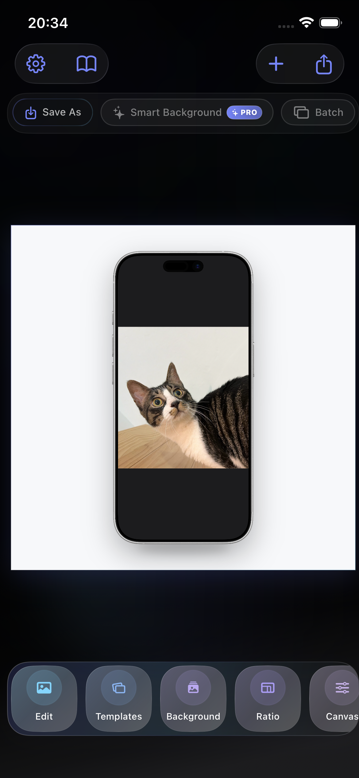 CutEdge 批量高清导出面板，支持 1290×2796 像素精确尺寸